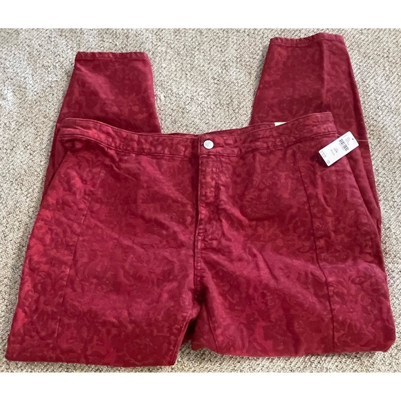 - Anthropologie Pilcro Flocked High-Rise Leggings/Pants NWT SZ 18W - Picture 10 of 16